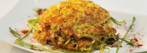 драники с грибной начинкой. Шаг 4