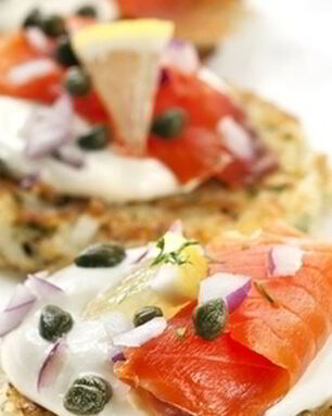 Драники с морепродуктами