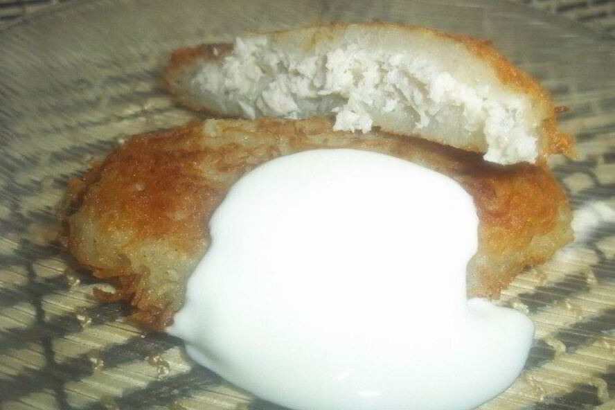 Рецепт драников с начинкой