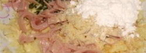 драники с ветчиной и сыром. Шаг 4