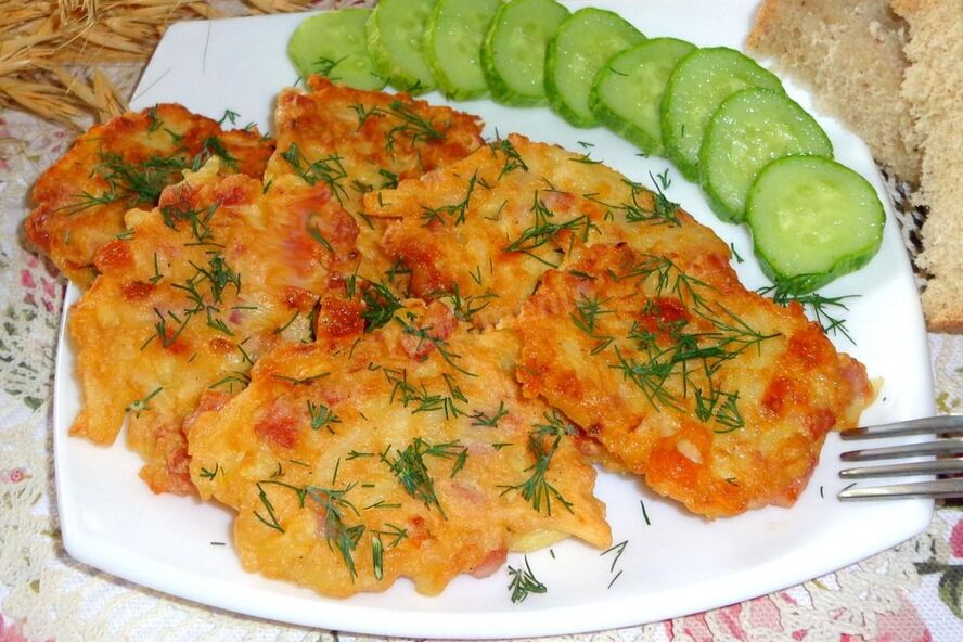 Рецепт драников с ветчиной