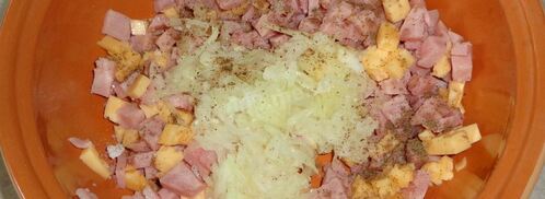 драники с ветчиной. Шаг 4