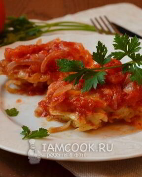 Драники в томатном соусе