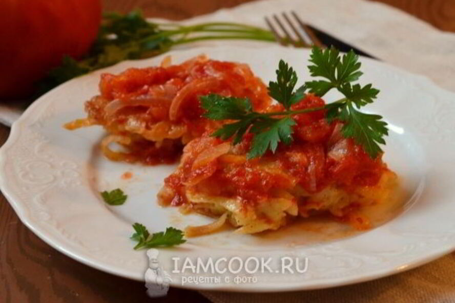 Рецепт драников в томатном соусе