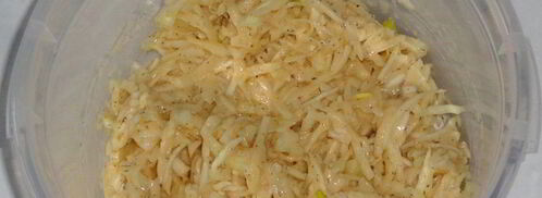 картофельные драники с капустой. Шаг 6