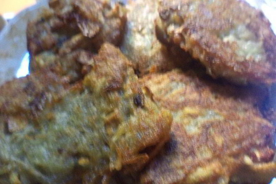 Рецепт картофельных драников с шампиньонами и кабачком