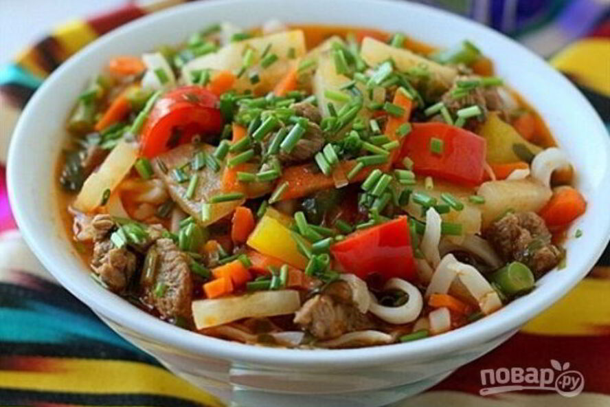 Рецепт дунганской лапши