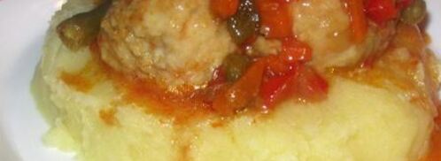 фрикадельки с овощами в кисло-сладком соусе. Шаг 5