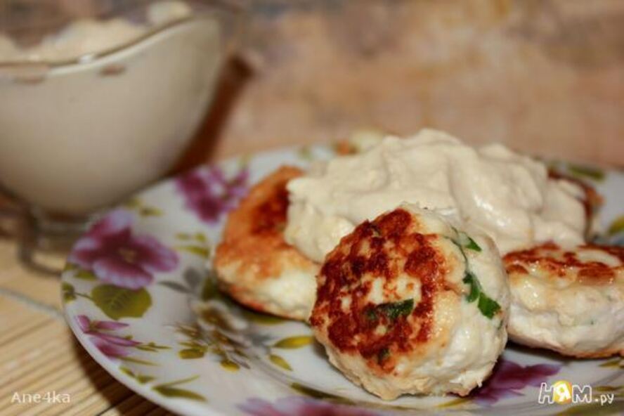 Рецепт фрикаделек со сливочным сыром в белом соусе