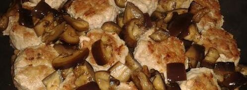 фрикадельки тушеные с баклажанами. Шаг 6