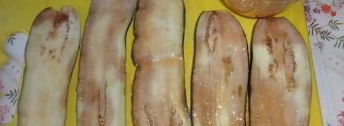 фрикадельки в баклажанных конвертах. Шаг 6