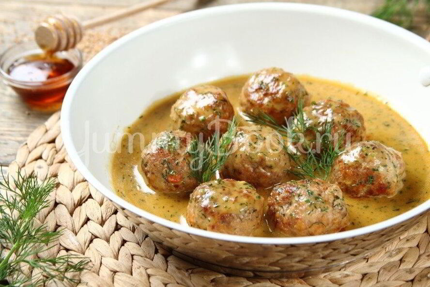 Рецепт фрикаделек в горчично-медовом соусе