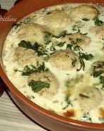 Куриные фрикадельки, запеченные в сливках