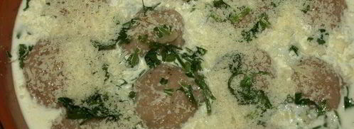 куриные фрикадельки, запеченные в сливках. Шаг 8