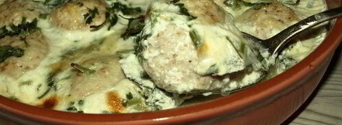 куриные фрикадельки, запеченные в сливках. Шаг 10