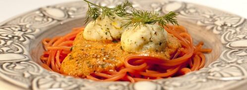 спагетти с фрикадельками из трески. Шаг 6