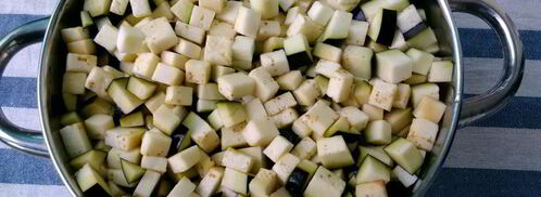 гарнир из кабачков и баклажанов. Шаг 4