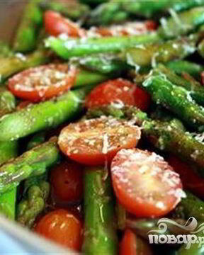 Гарнир из спаржи