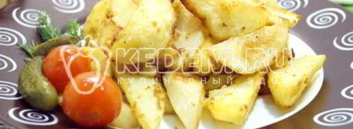 картофель дольками в духовке. Шаг 8