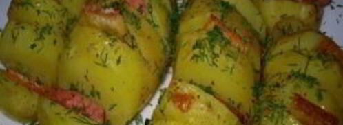 картофель с беконом в фольге. Шаг 8