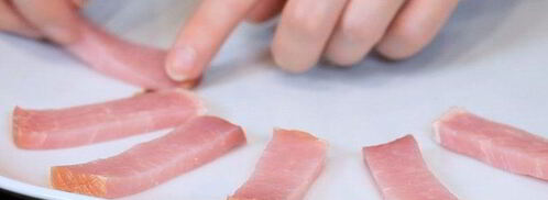 картофель с горошком и ветчиной. Шаг 3