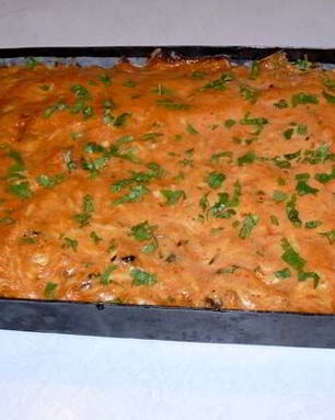 Картофель с мясом и грибами