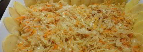 картофель с мясом и капустой. Шаг 10