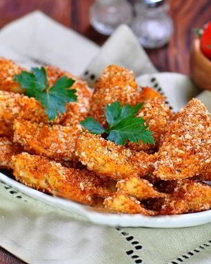 Картофель в сырной панировке