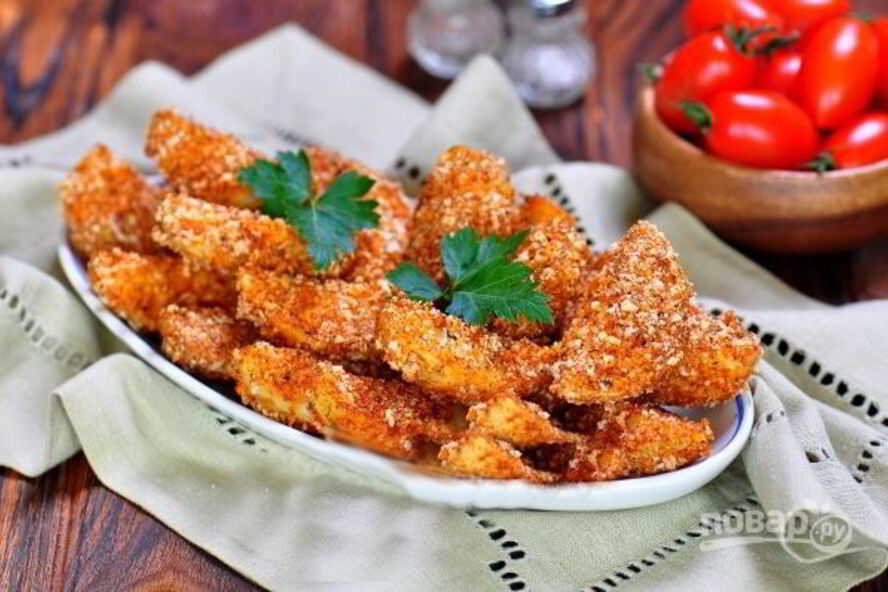 Рецепт картофеля в сырной панировке