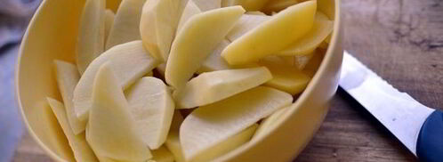 картофель во фритюре с сырным соусом. Шаг 6