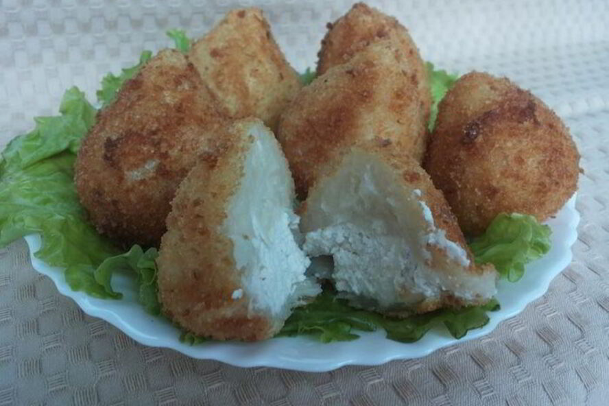 Рецепт картофельных крокетов с куриной начинкой