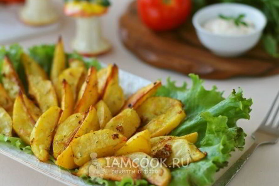 Рецепт картошки дольками в духовке