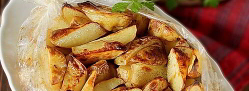 картошка по-деревенски в рукаве в духовке. Шаг 7