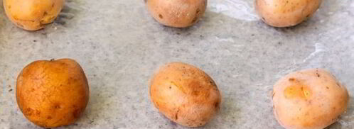 мятый картофель с ветчиной в духовке. Шаг 6