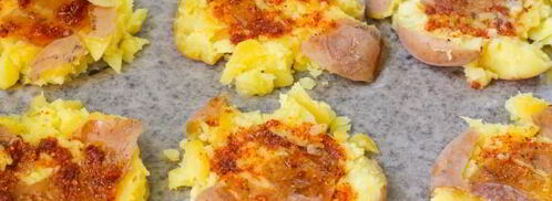 мятый картофель с ветчиной в духовке. Шаг 8