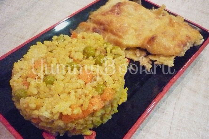 Рецепт нежного риса с простыми овощами