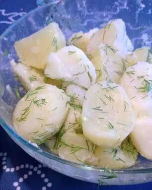 Отварной картофель на гарнир