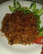 Пряный рис с мидиями