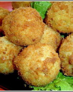 Пшенные крокеты с грибами