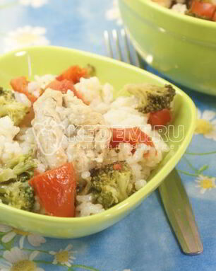 Рис по-деревенски с курицей