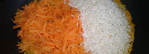 рис с мидиями и рапанами. Шаг 3