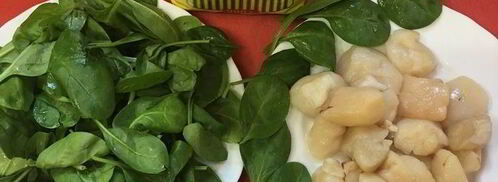 рис с морскими гребешками и сливочно-апельсиновым соусом. Шаг 2