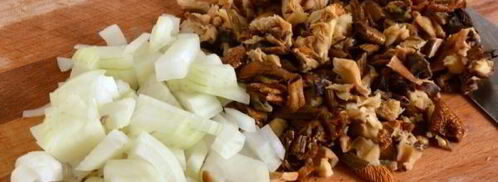 жареная картошка с белыми грибами. Шаг 4