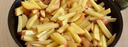 жареная картошка с белыми грибами. Шаг 6