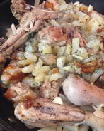 Жареная картошка с курицей