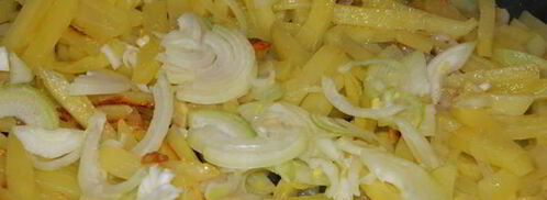 жареная картошка с салом. Шаг 3