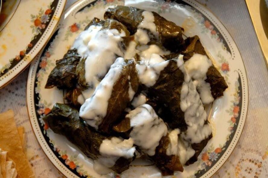 Рецепт долмы с виноградными листиками