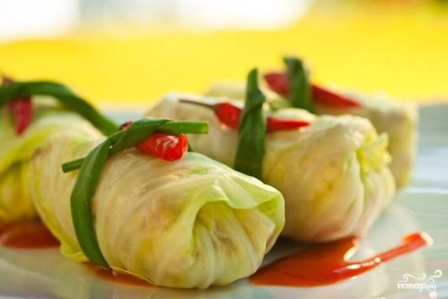 Рецепт голубцов, фаршированных овощами