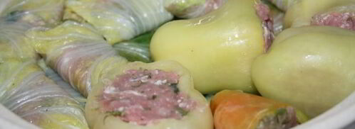 голубцы и перцы со свининой без риса. Шаг 4