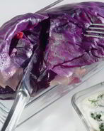 Голубцы из красной капусты с уткой